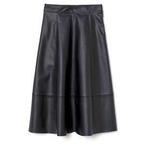 H&M Faux Leather Skirt